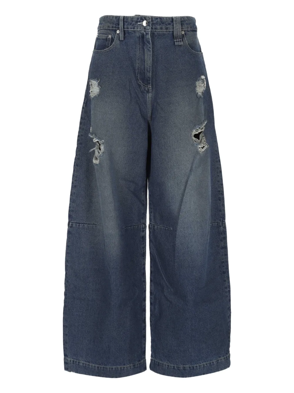 Simone Rocha distressed jeans - Blu