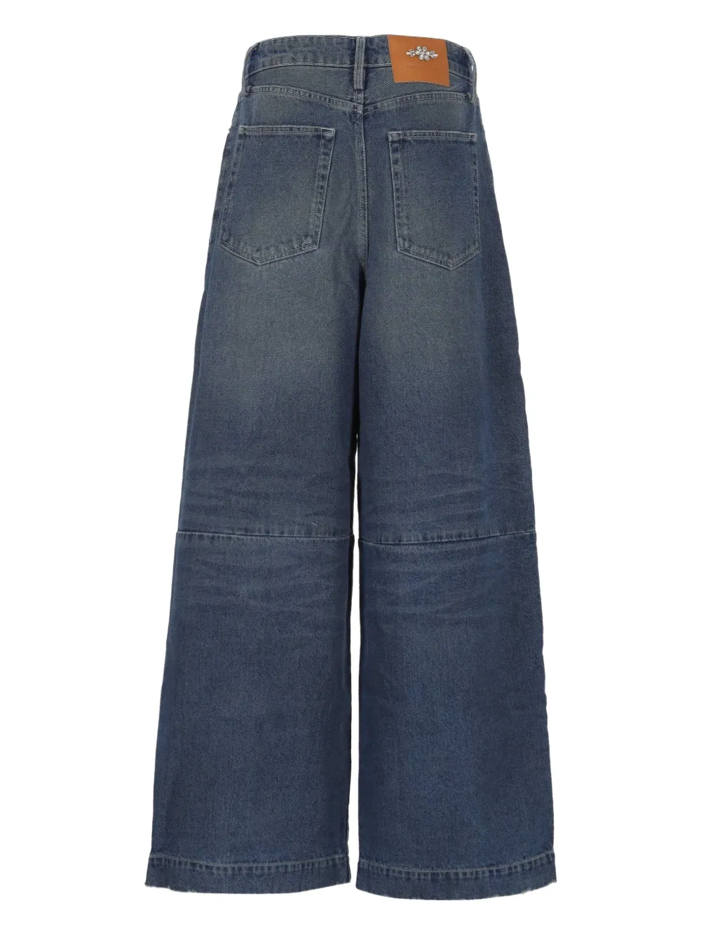 Simone Rocha distressed jeans - Blauw