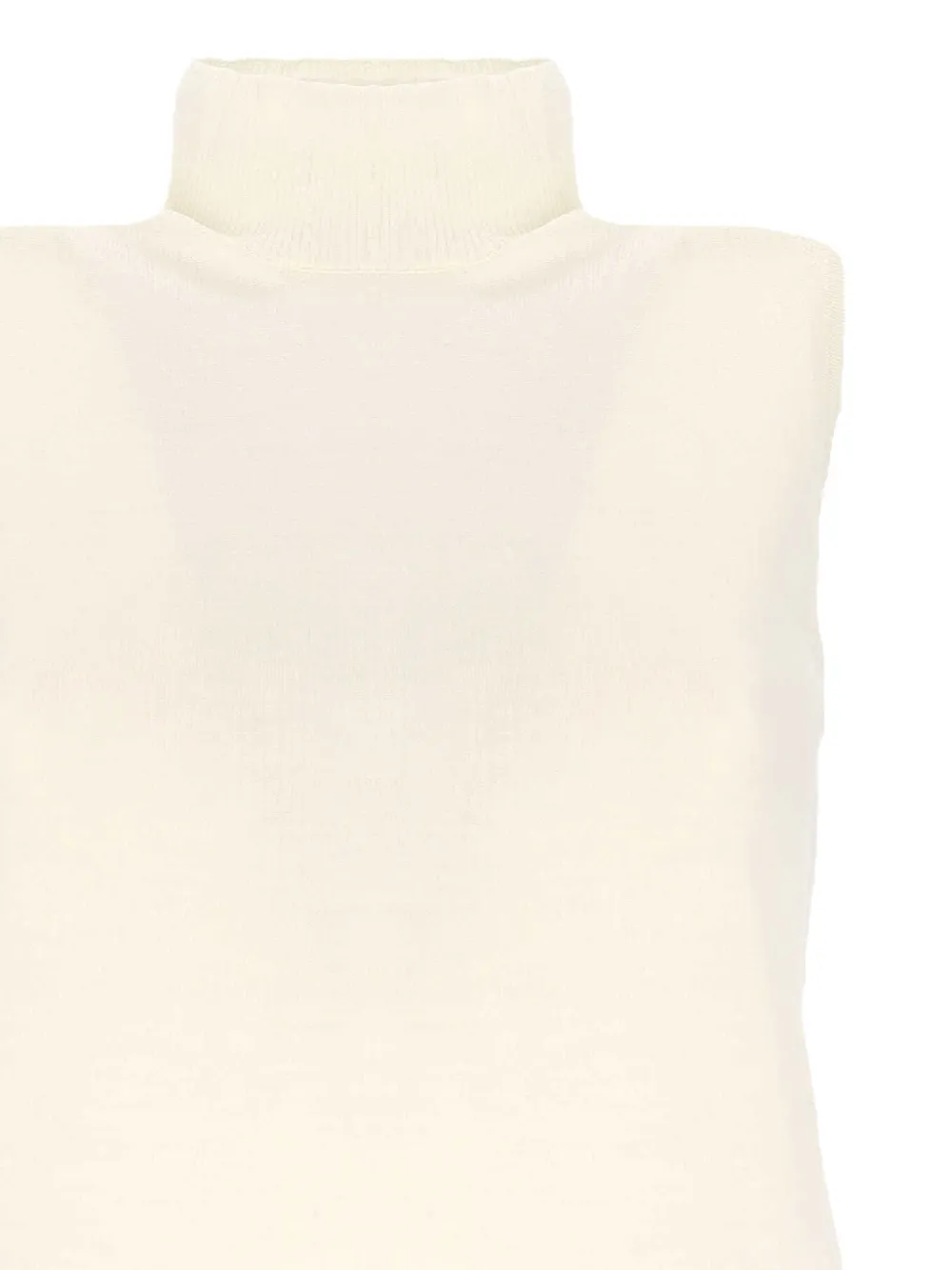 Goes Botanical Turtleneck Sweater In White