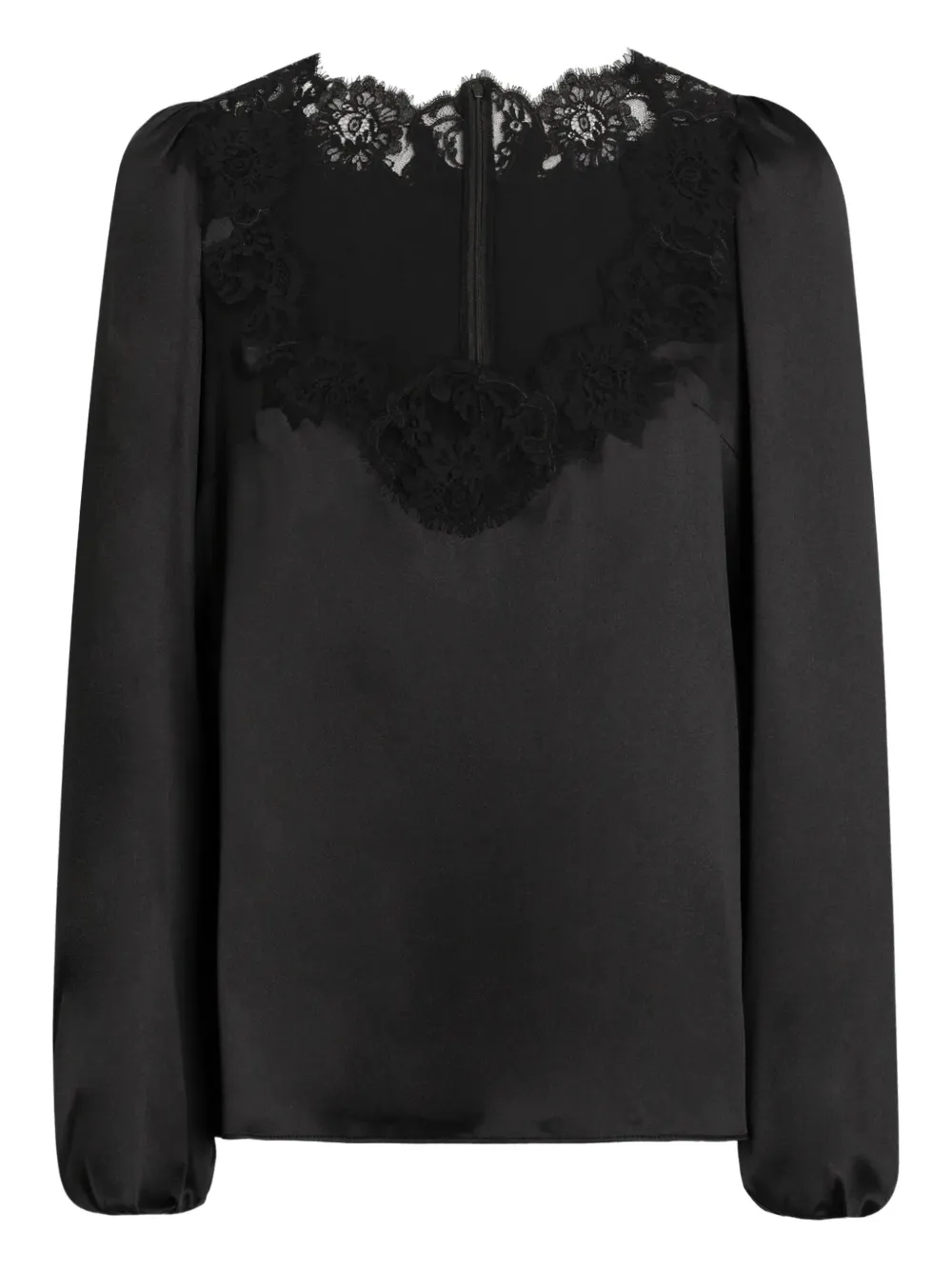 Dolce & Gabbana Top con dettaglio in pizzo - Nero