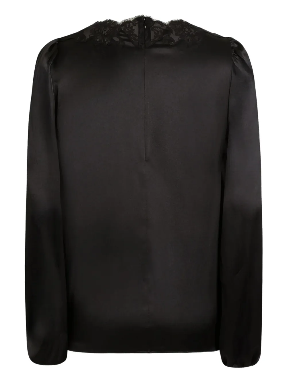 Dolce & Gabbana lace-detail top - Zwart