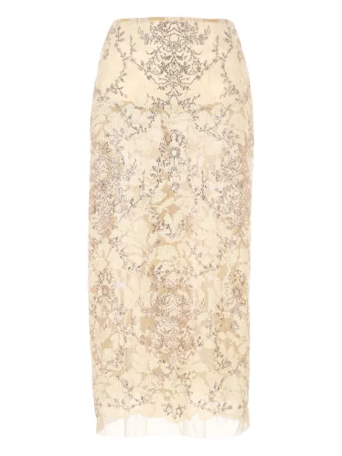 Ermanno Scervino embellished-detail midi skirt