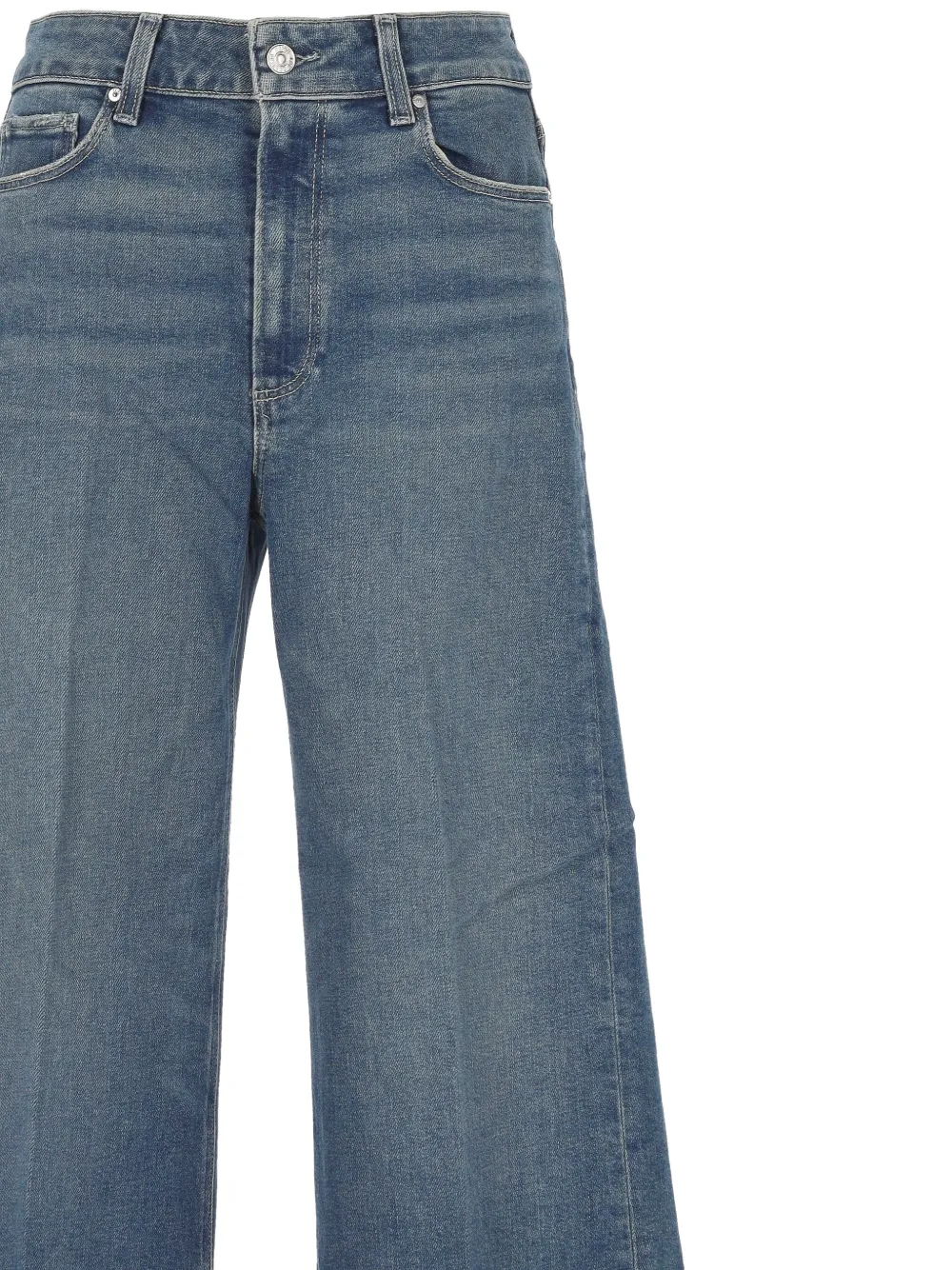 PAIGE Jeans met franje Blauw