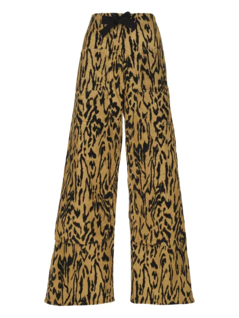 Forte Forte drawstring printed trousers