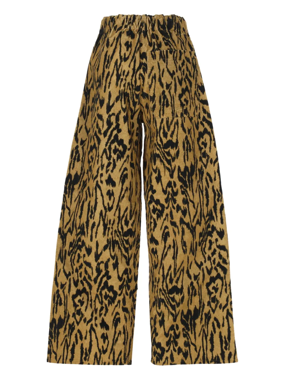 Forte Forte drawstring printed trousers - Geel