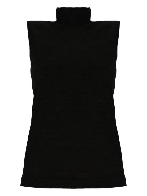 GOES BOTANICAL turtleneck sleeveless sweater