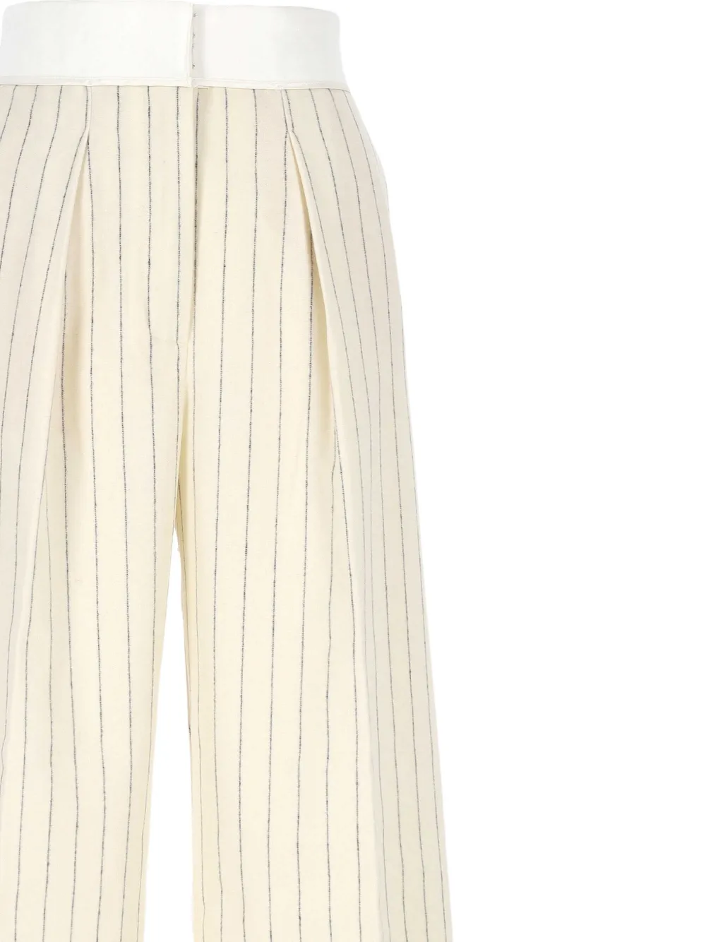 Forte Broek met krijtstreep Beige