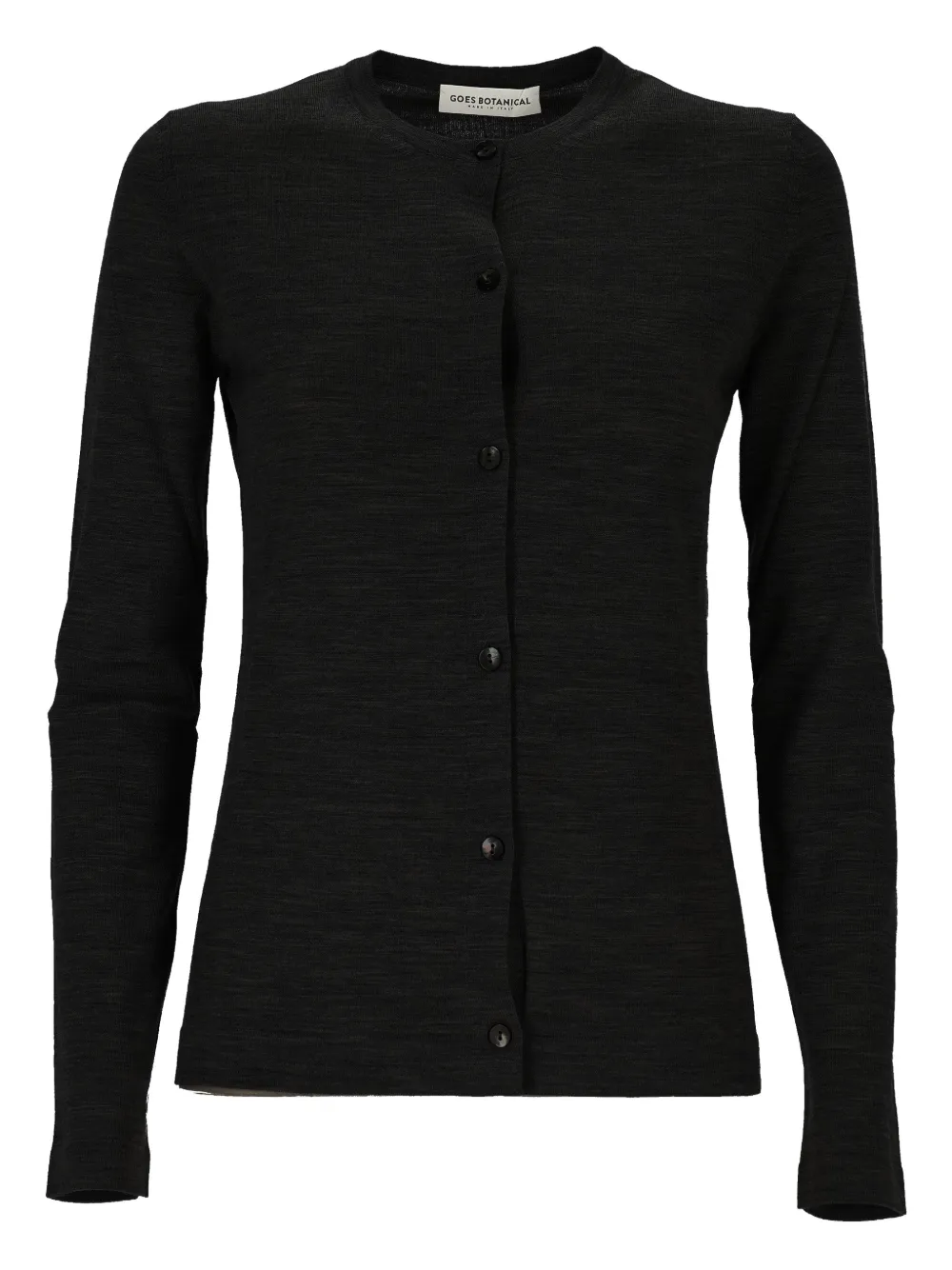 GOES BOTANICAL buttoned cardigan | Black | Image 1