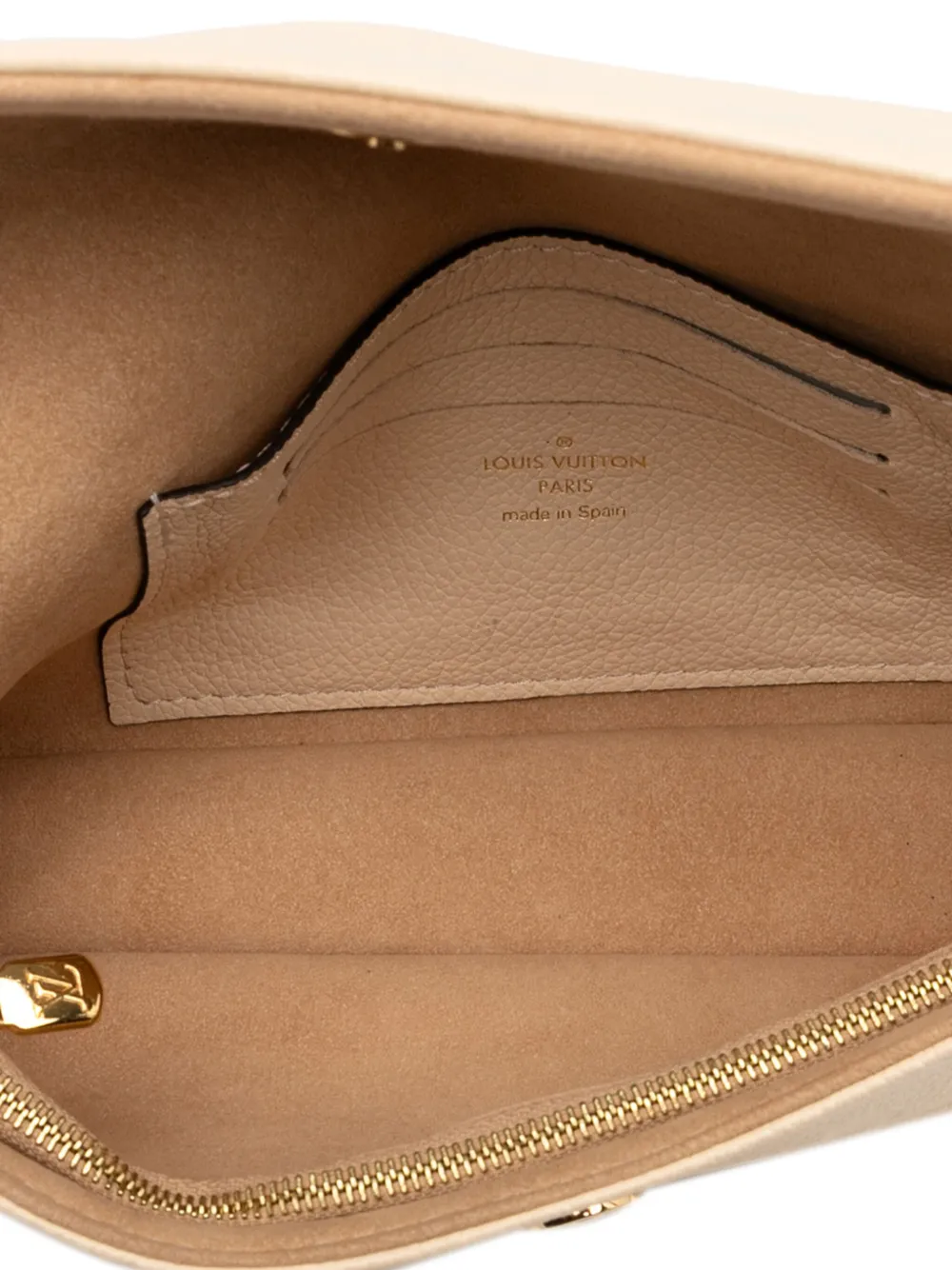 LOUIS VUITTON Pre-owned 2021-2025 Monogram Empreinte Giant Ivy Wallet On Chain Satchel In Brown