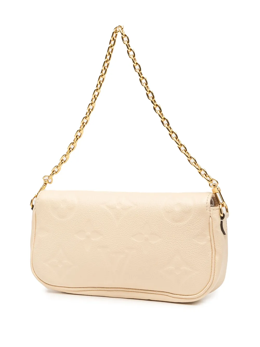 LOUIS VUITTON Pre-owned 2021-2025 Monogram Empreinte Giant Ivy Wallet On Chain Satchel In Brown