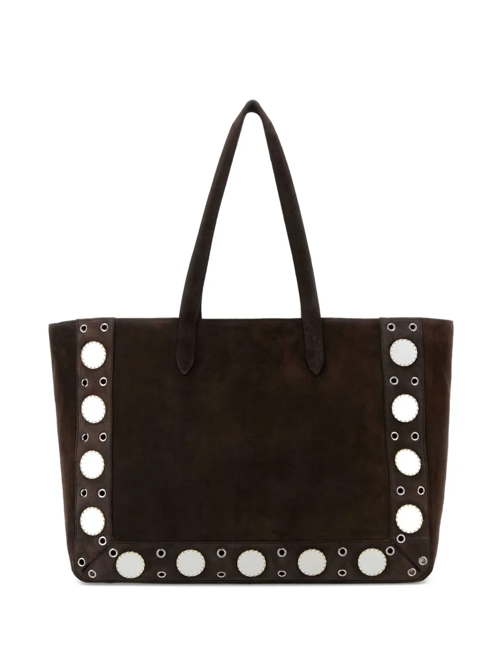 Valentino Garavani Nellcôte shopper met borduurwerk Bruin