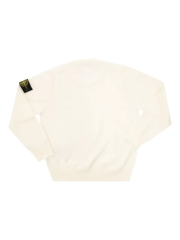 stoneIsland junior ホワイトニット Stone Island Junior hoodie White