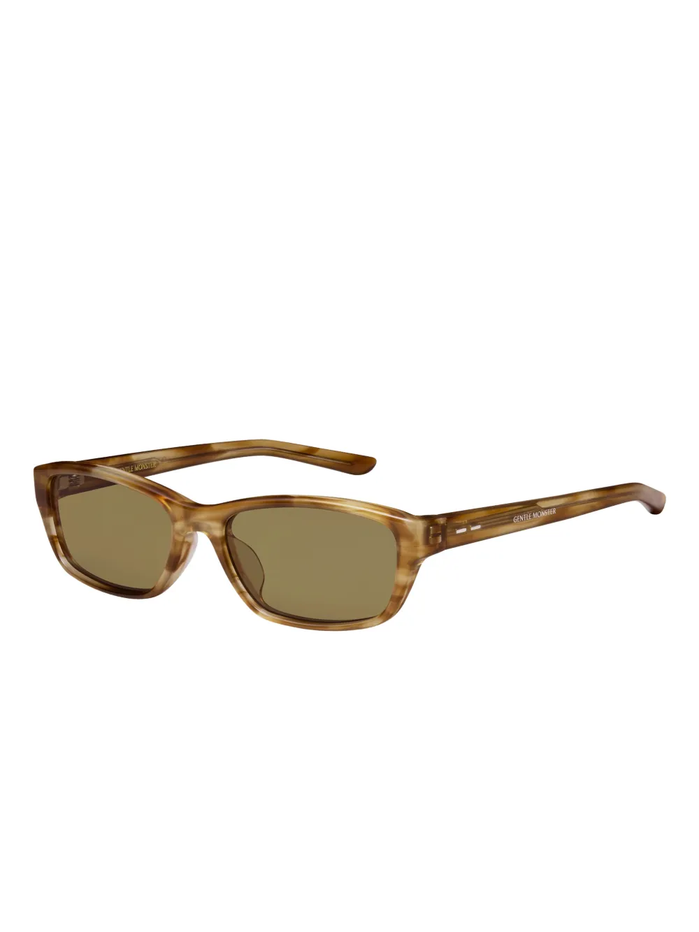 Gentle Monster Vety T8 zonnebril met vierkant montuur Bruin