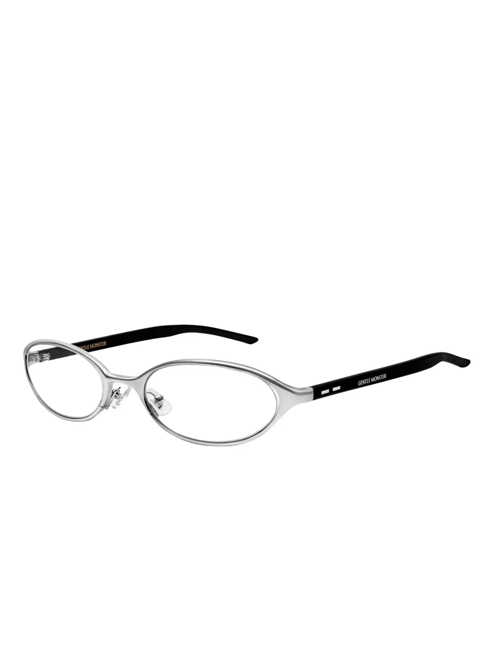 Gentle Monster Moody 02 bril met ovalen montuur Zilver
