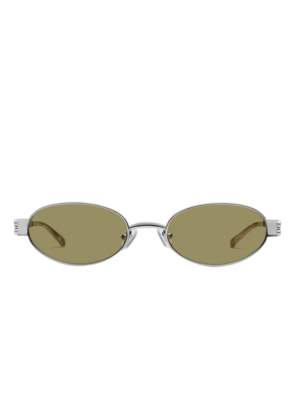 Gentle Monster Cali 02 (br) Oval-frame Sunglasses In Green