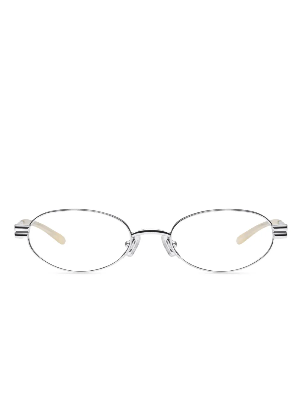 Gentle Monster Lolos 02 Brille mit rundem Gestell - Silber