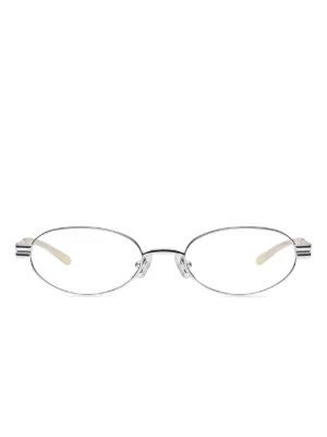 Gentle Monster Ep 02 round-frame Glasses | Silver | FARFETCH IN