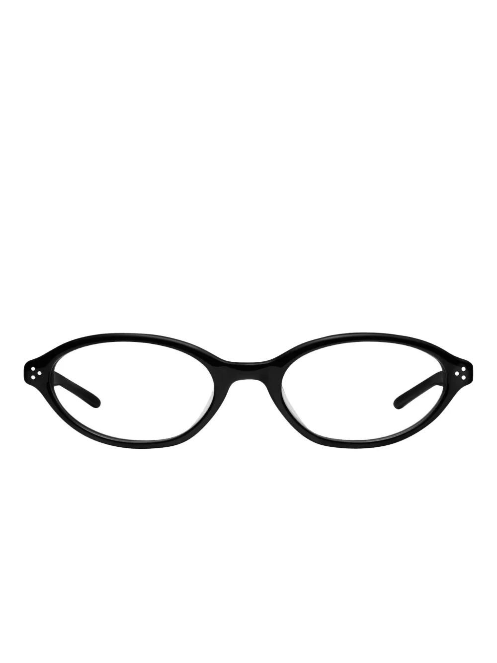 Gentle Monster La Cha 01(c) Oval-frame Glasses In Black