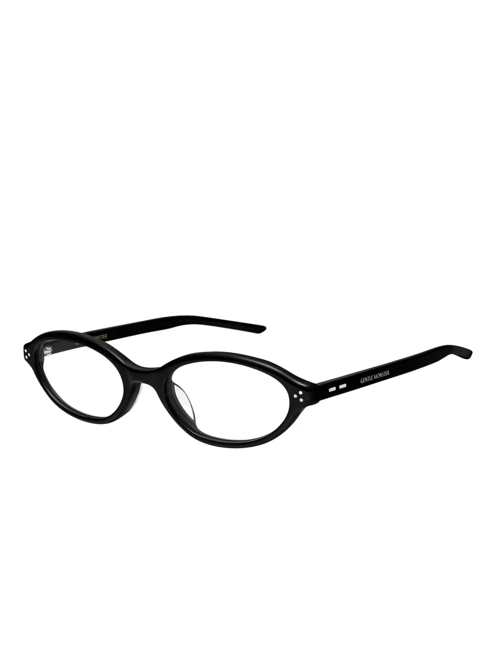 Gentle Monster La Cha 01(C) bril met ovalen montuur Zwart