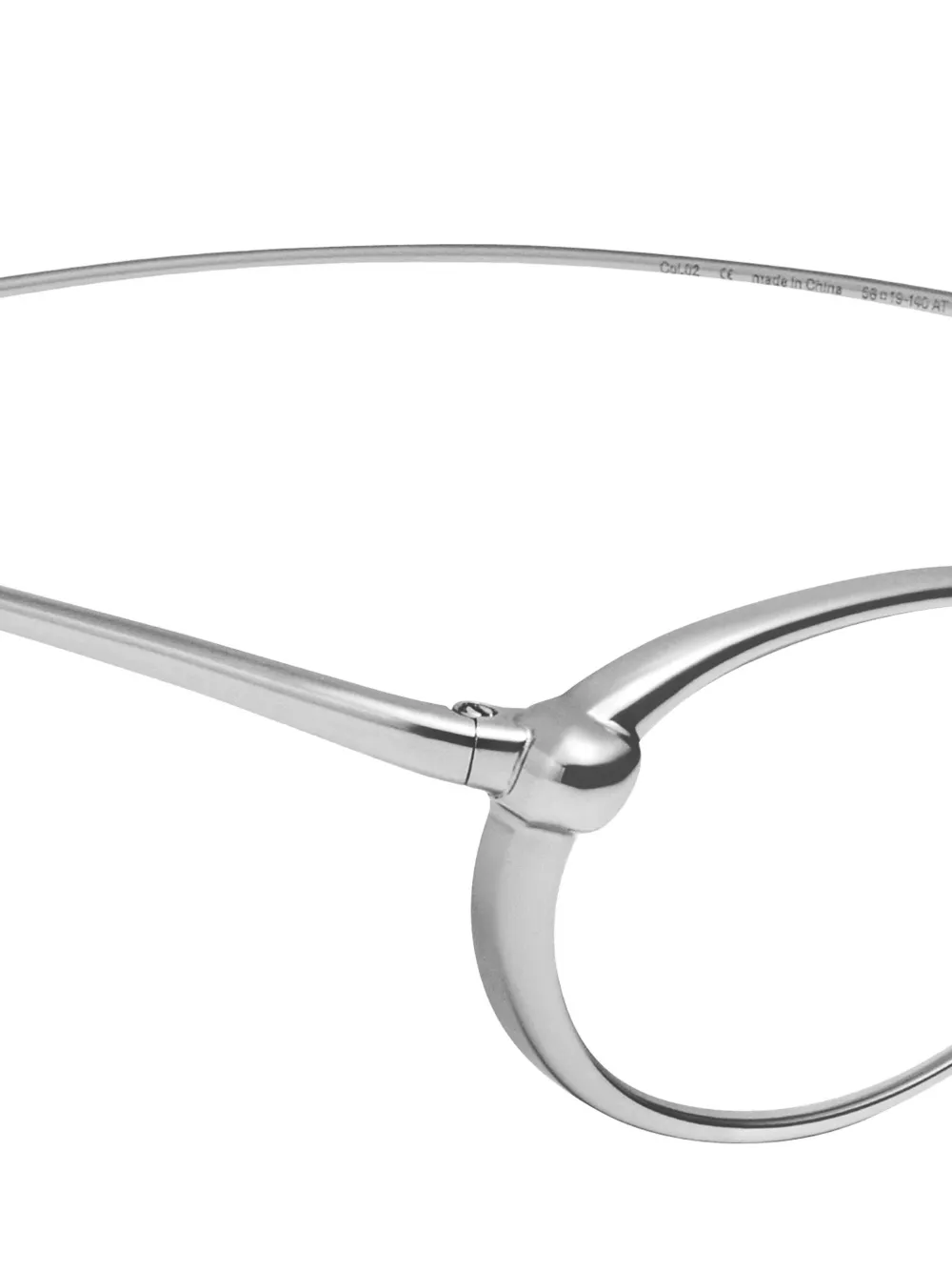 Gentle Monster Boba 02 bril met rond montuur Zilver