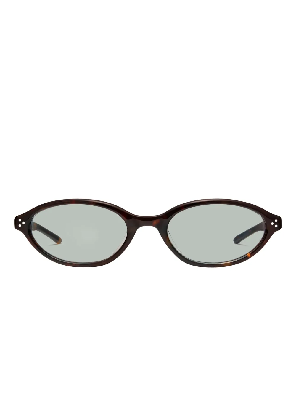 Gentle Monster La Cha T1 Oval-frame Sunglasses In Black