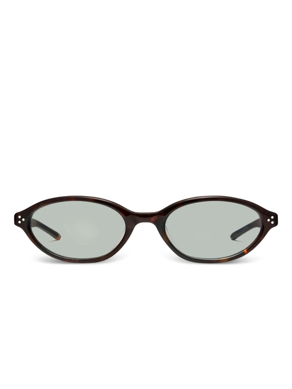 Gentle Monster Occhiali da sole La Cha T1 ovali - Marrone