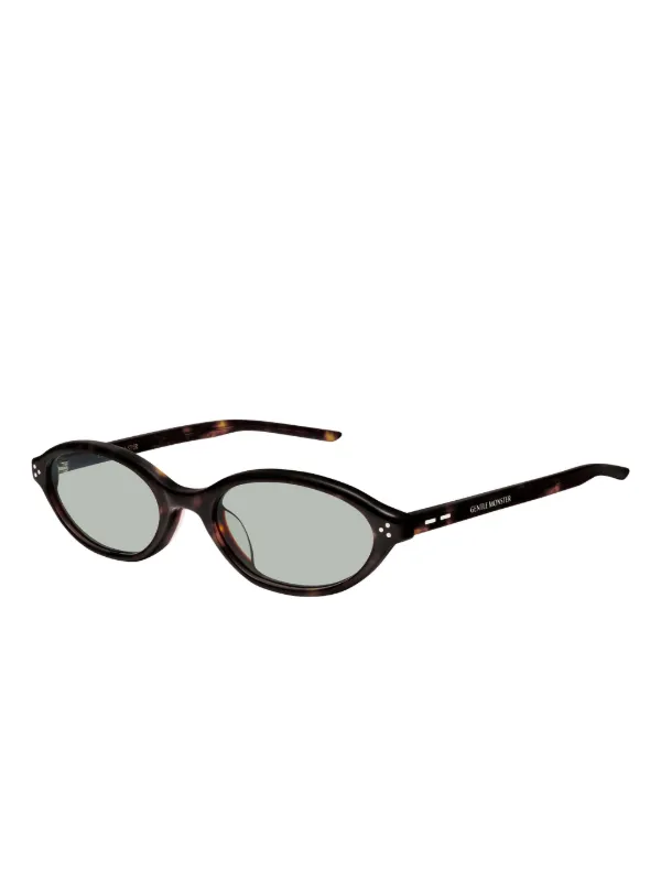 Gentle Monster La Cha T1 oval-frame Sunglasses | Brown | FARFETCH CA