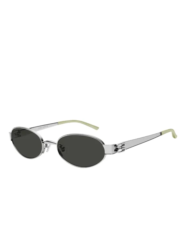 Gentle Monster Cali 02 oval-frame Sunglasses | Silver | FARFETCH