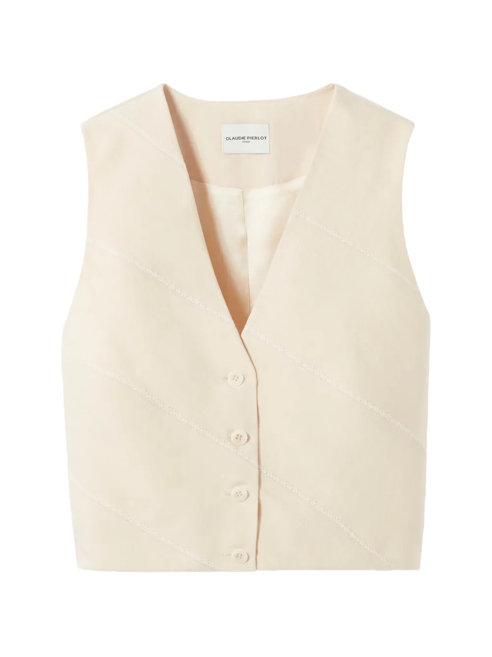 Claudie Pierlot button V-neck waistcoat - Toni neutri