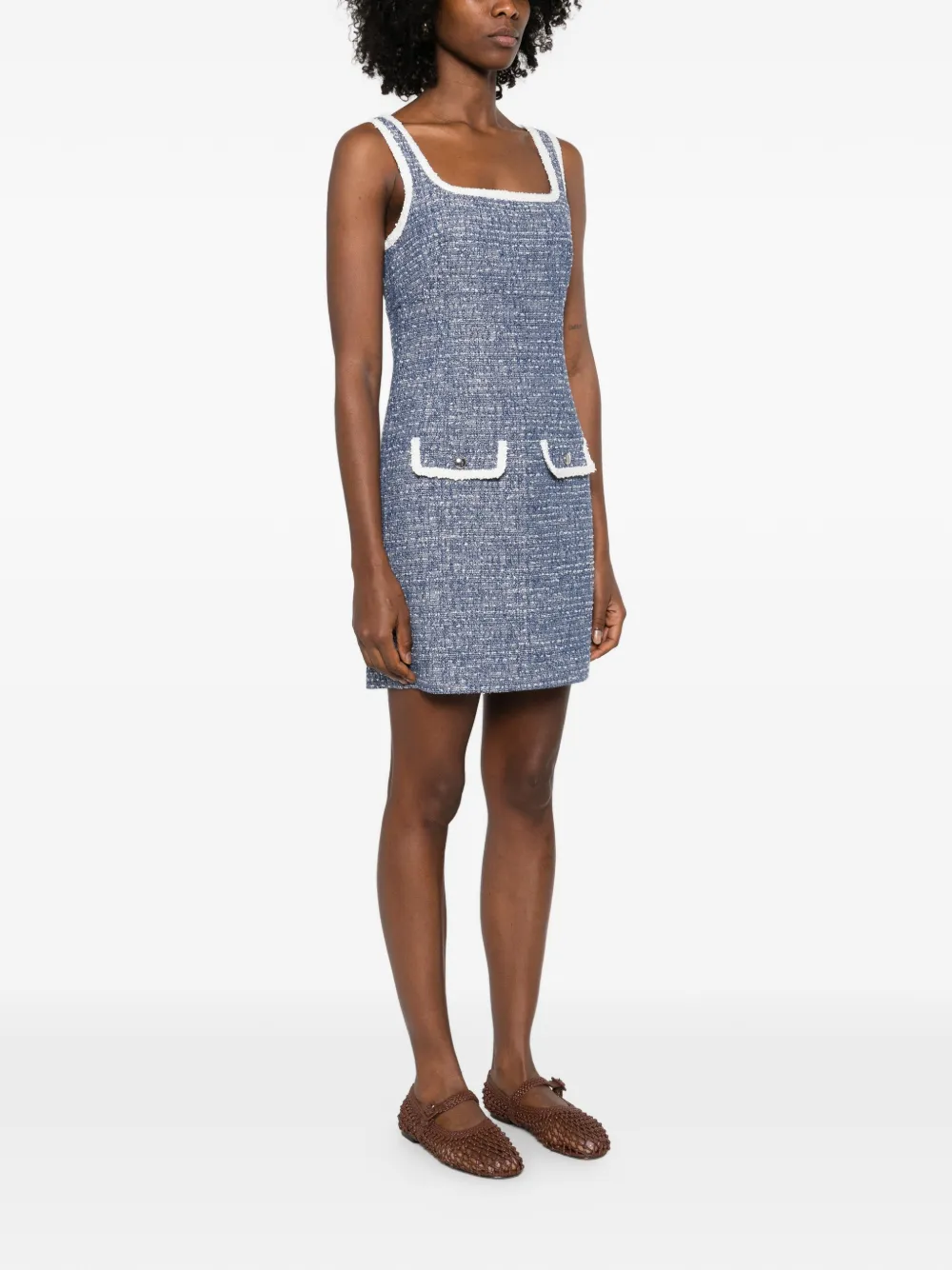 Square-Neck Mini Dress