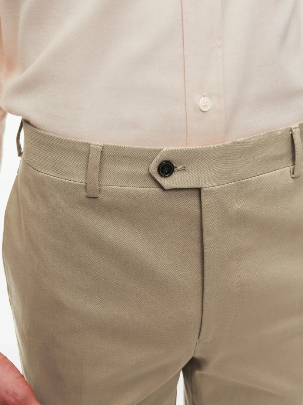 FURSAC Chino met knoopsluiting Beige