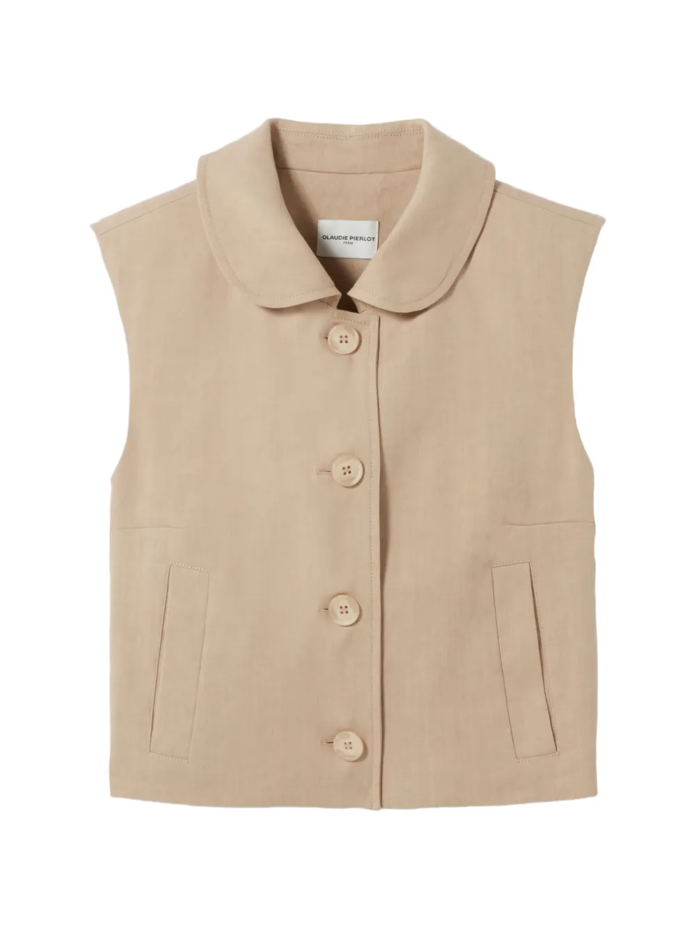 Claudie Pierlot button collar gilet - Neutrals
