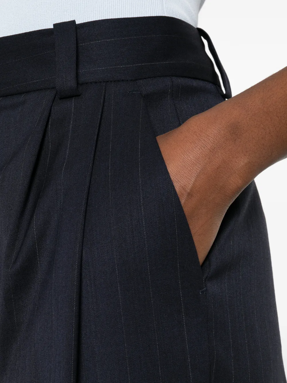 Maje Gestreepte pantalon Blauw
