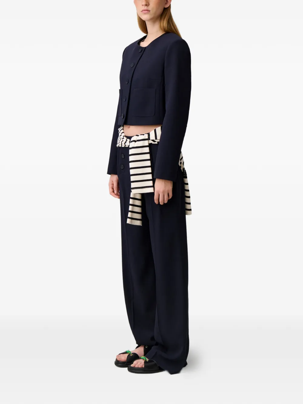  Claudie Pierlot Button Patch-pocket Jacket - Blue 