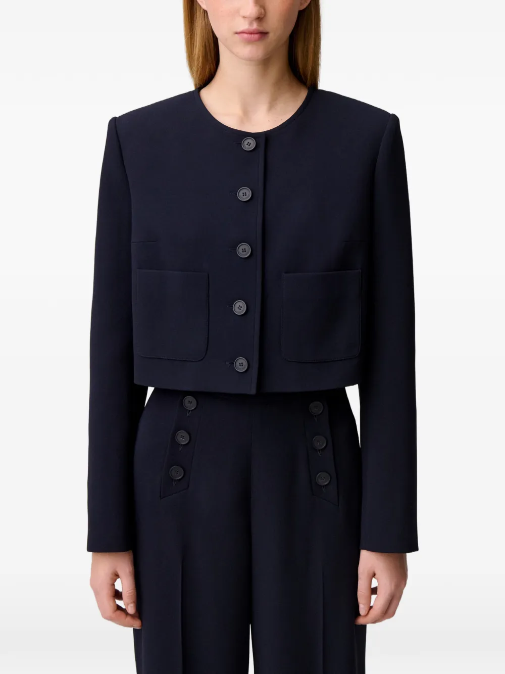 Claudie Pierlot Jack met ronde hals Blauw