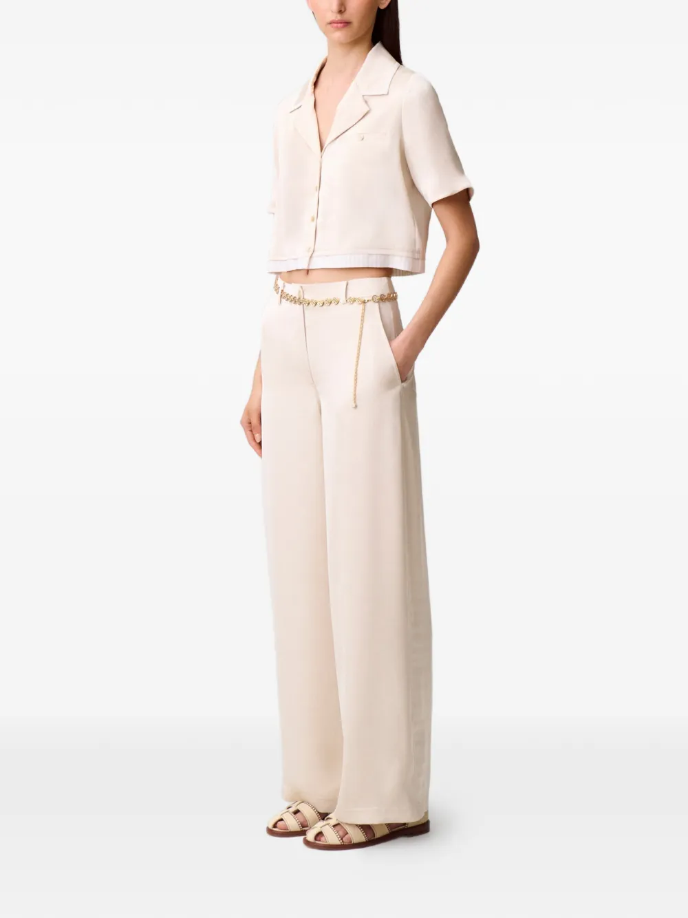  Claudie Pierlot Button Pocket Shirt - Neutrals 