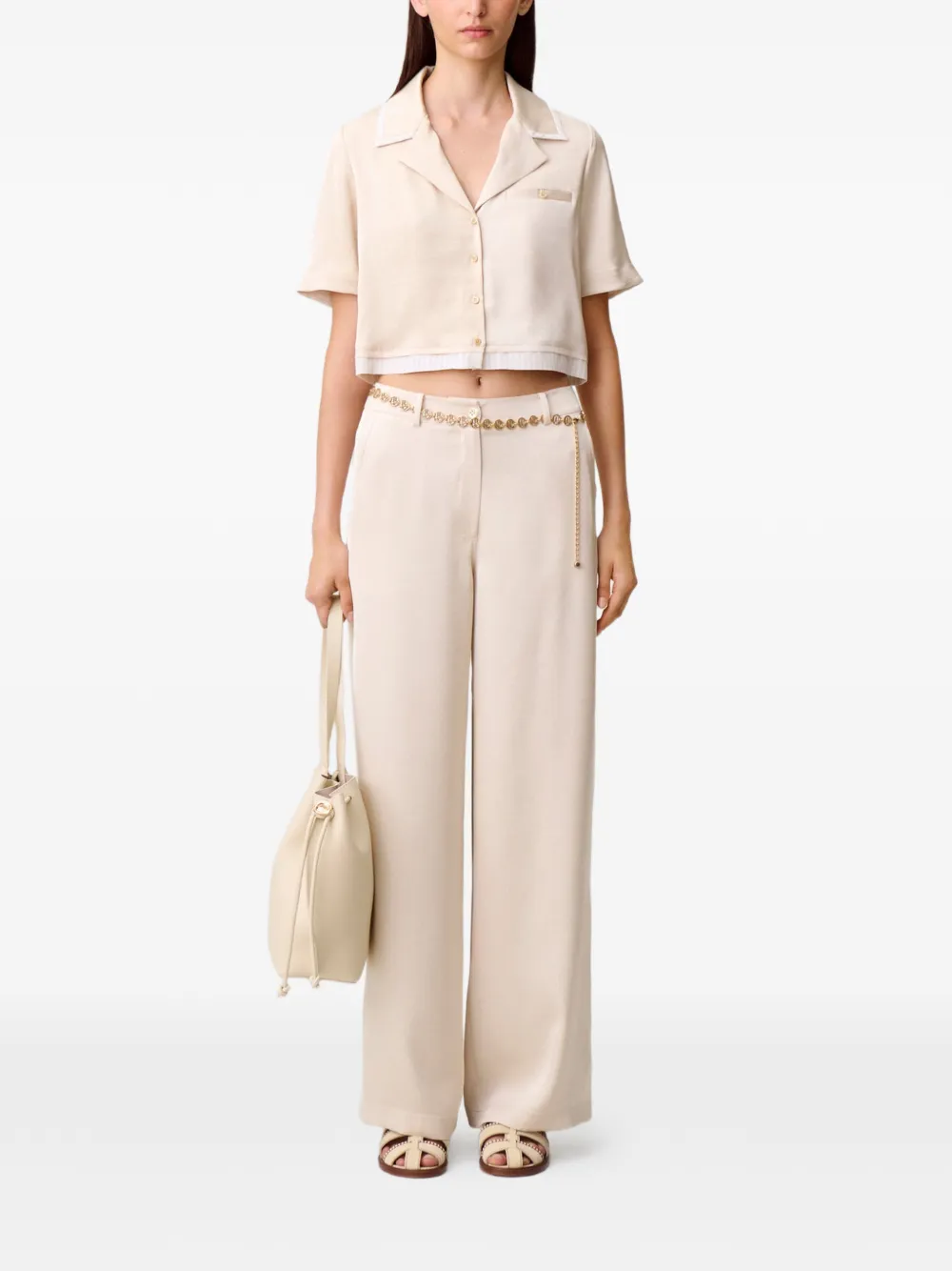  Claudie Pierlot Button Pocket Shirt - Neutrals 