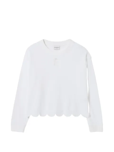 Claudie Pierlot スカラップヘム スウェットシャツ