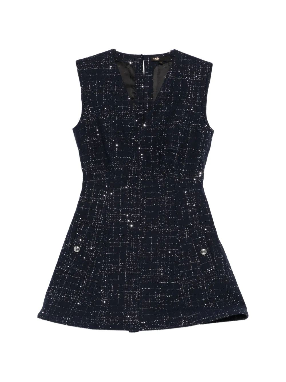 Maje sleeveless playsuit - Blu