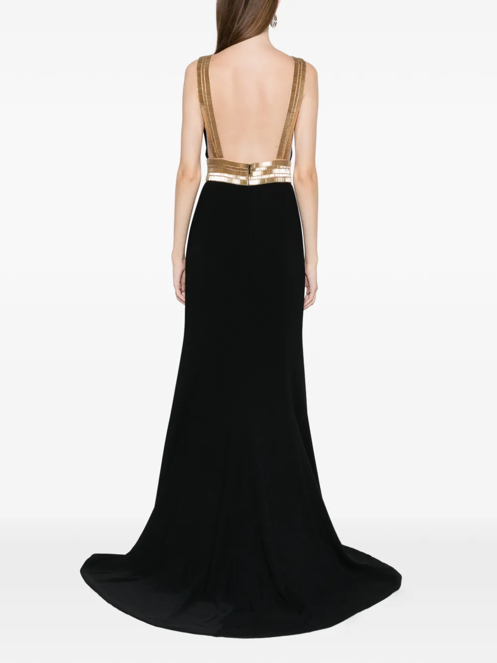 Costarellos Embellished Maxi Dress In Black