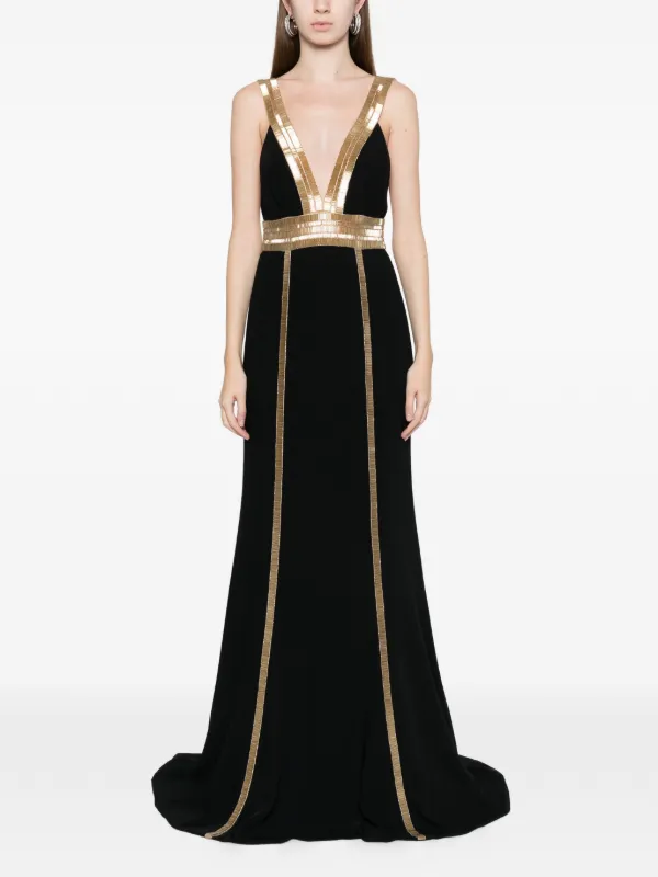 Costarellos Embellished Maxi Dress | Black | FARFETCH Costarellos Embellished Maxi Dress | Black | FARFETCH