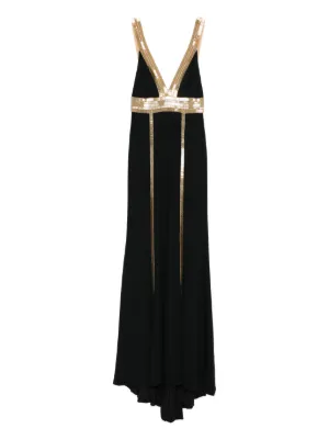 Saiid Kobeisy Panelled Neoprene Gown | Green | FARFETCH OM