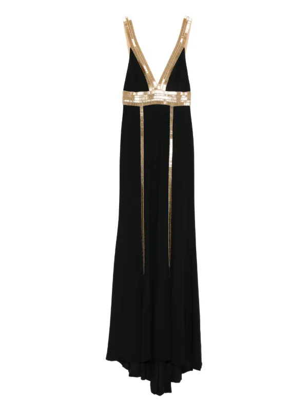 chinese dress ladies Costarellos - Isla Lurex Georgette Gown main image 1
