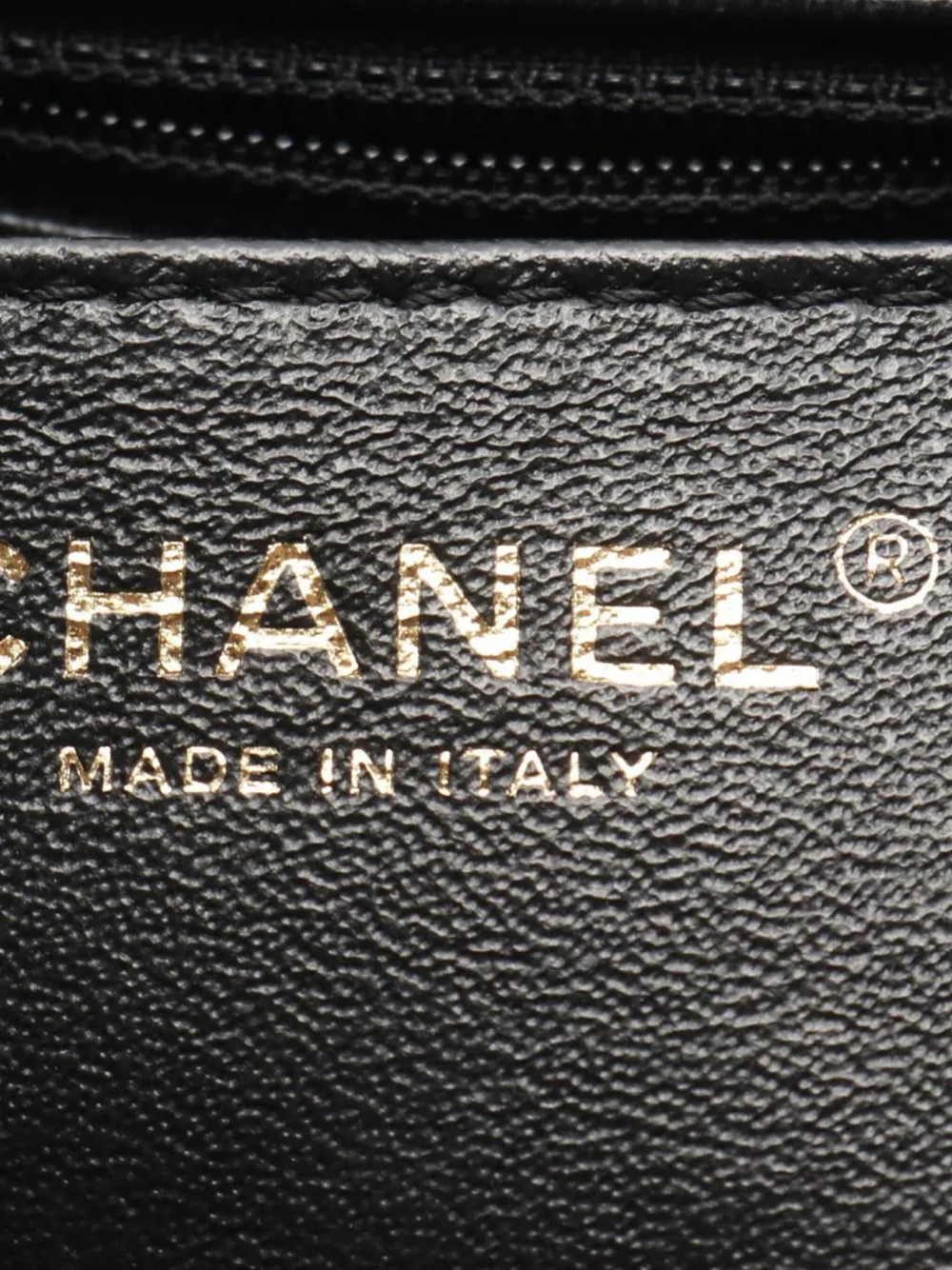 Pre-owned Chanel 2017-2018 Quilted Chevron Lambskin Top Handle Flap Satchel In Black