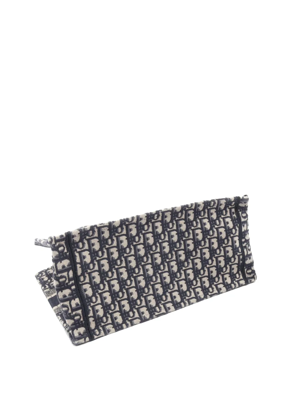 Pre-owned Dior 2010-2025 Medium Oblique Canvas Book Tote Bag In Brown