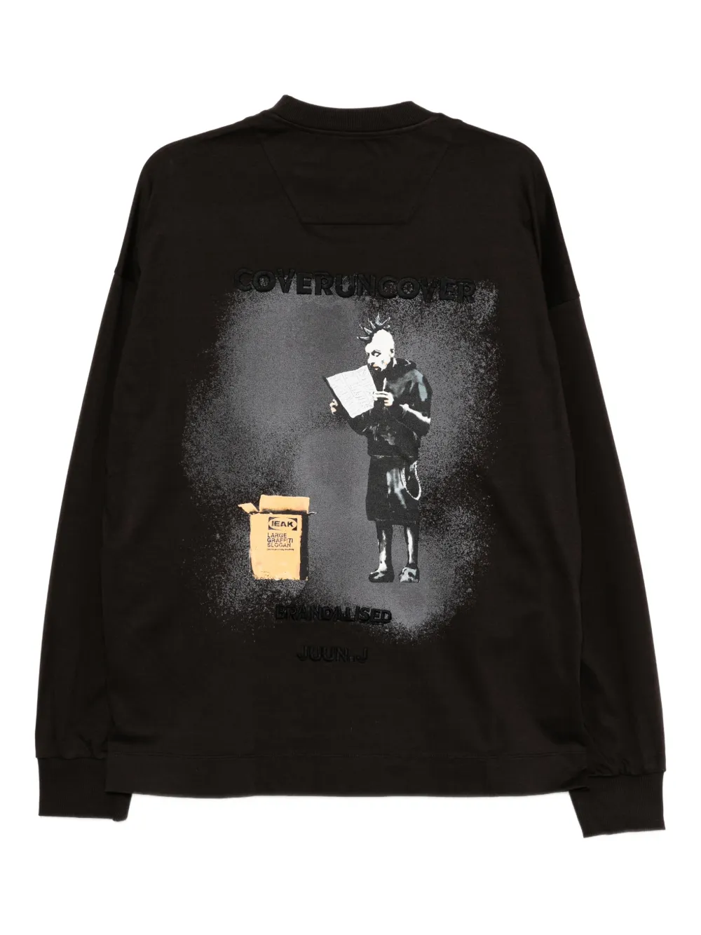 Juun.J x Brandalised katoenen T-shirt - Bruin