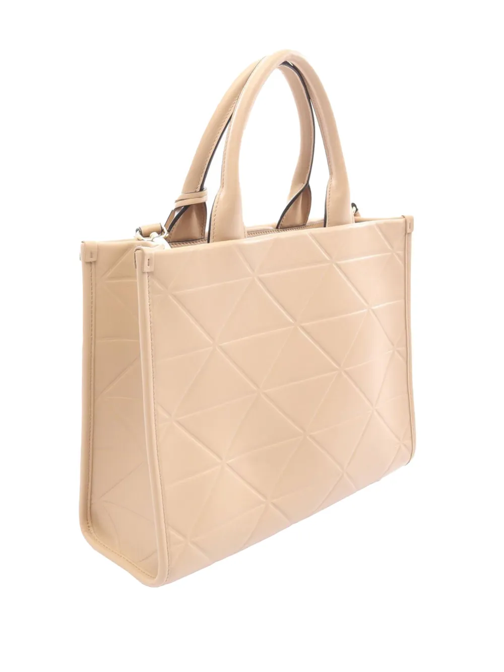 PRADA Pre-owned 2010-2025 Small Soft Calf Symbole Satchel In Brown