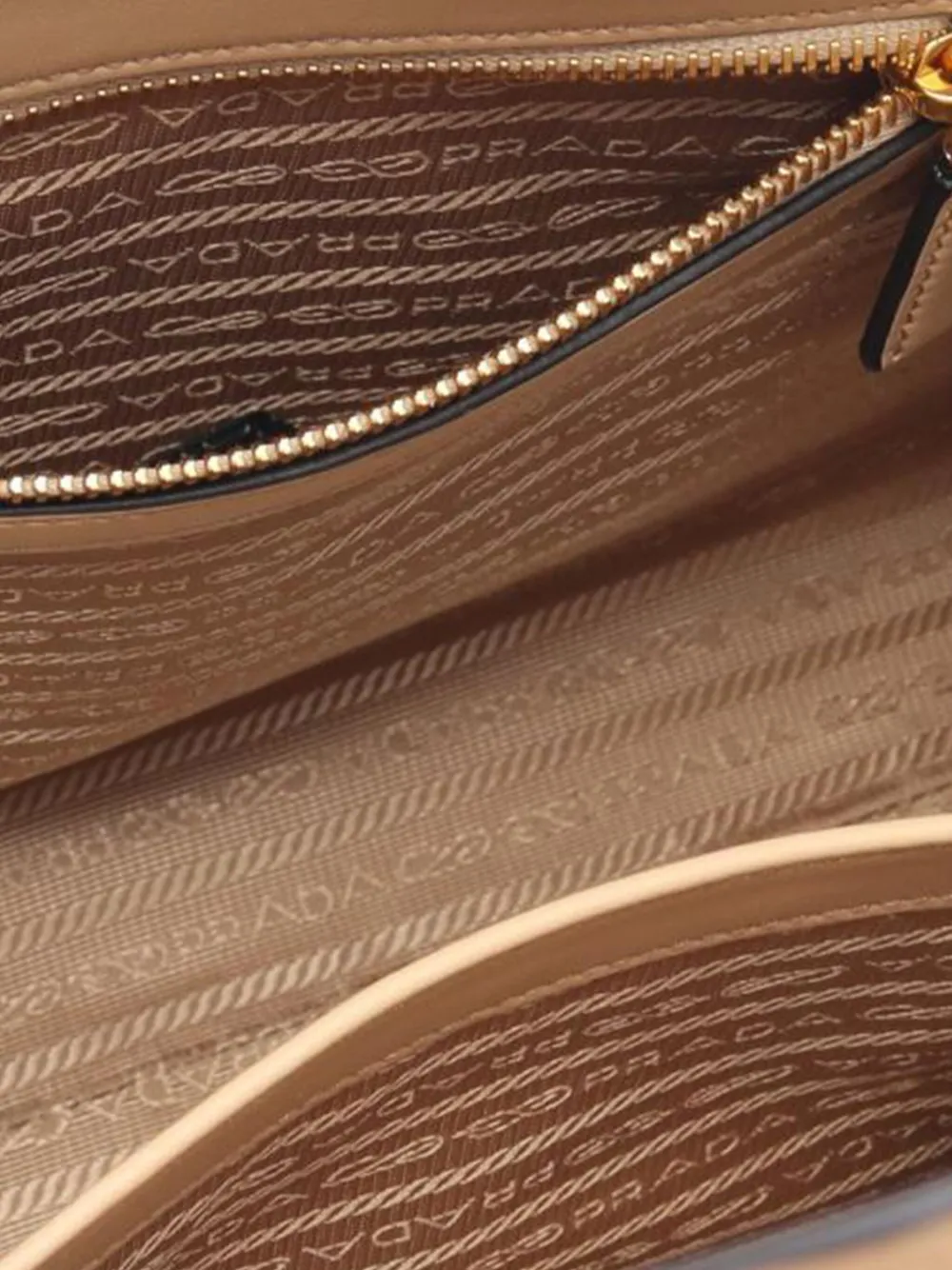 PRADA Pre-owned 2010-2025 Small Soft Calf Symbole Satchel In Brown