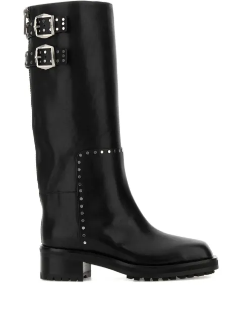 Jimmy Choo 50mm Brooklyn KB buckle studded boots