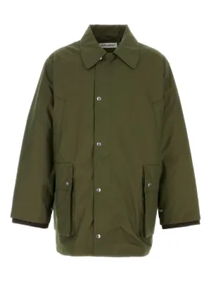 OUR LEGACY evening jacket オリーブ ボタンシャツ Our Legacy シャツジャケット メンズ通販 - FARFETCH